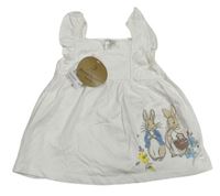 Bílá tunika s Peter Rabbit 