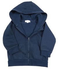 Tmavomodrá prepínaci mikina s kapucňou zn. Primark
