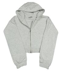Sivá crop prepínaci mikina s kapucňou zn. Matalan