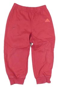 Růžové tepláky s logem Adidas