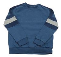 Tmavomodrá mikina s prúžkami Next