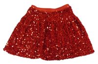 Červená flitrová sukňa zn. Little Kids
