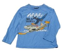 Světlemodré triko s letadly Disney 