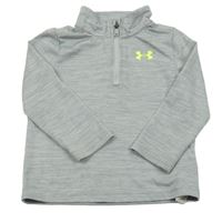 Šedá melírovaná funkční sportovní mikina s logem Under Armour