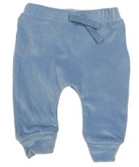 Světlemodré sametové žebrované kalhoty Nutmeg