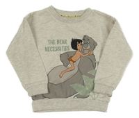 Šedá melírovaná mikina Mauglím Disney + Primark