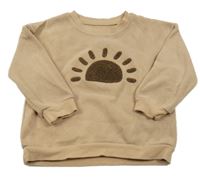 Béžová mikina so slniečkom