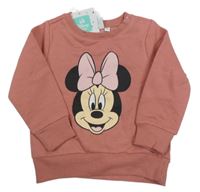 Nové - Světlerůžová mikina s Minnií Disney