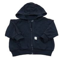 Tmavomodrá prepínaci mikina s kapucňou M&S