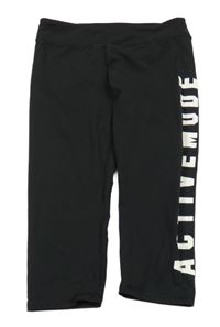 Čierne športové capri legíny H&M