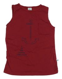 Vínové tílko s kotvou NazarBebe 