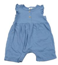 Modrý vzorovaný kraťasový overal Lily & Dan