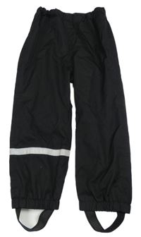 Černé šusťákové nepromokavé kalhoty H&M