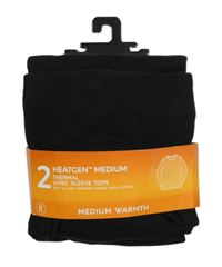 Nové - 2x - Černé thermo triko M&S