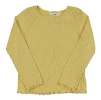 Žlté vzorované tričko H&M