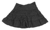 Tmavosivá vlnená sukňa H&M
