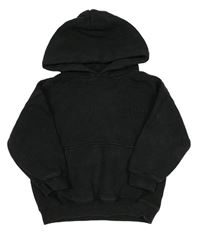 Čierna oversize mikina s nápismi a vreckom a kapucňou F&F
