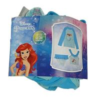 3Set - Světlemodro-modré UV triko s Ariel + plavkový top + plavkové kalhotky Disney