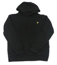 Čierna mikina s nášivkou a kapucňou LYLE&SCOTT