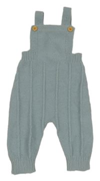 Svetlomodré rebrované pletené na traké nohavice