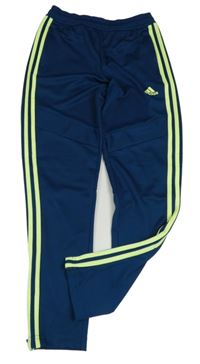 Petrolejovo-světlezelené funkční tepláky Adidas