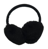 Černé chlupaté klapky na uši