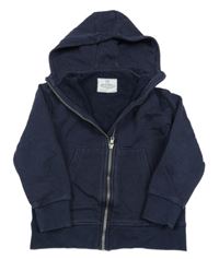 Tmavomodrá prepínaci mikina s kapucňou M&S