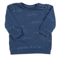 Tmavomodrá mikina s nápismi George