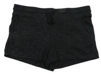 Čierne melírované kraťasy H&M