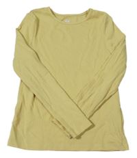 Žlté rebrované tričko H&M