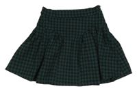Smaragdovo-čierna vzorovaná sukňa ZARA
