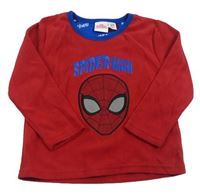 Červená fleecová mikina so Spidermanem Primark