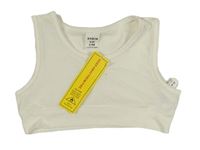 Smotanový crop top Shein