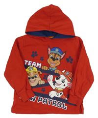 Červená mikina s Paw Patrol a kapucňou Nickelodeon
