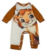 Bielo-hnedý overal s lvem