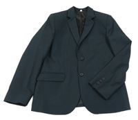 Antracitové pruhované slavnostní sako C&A