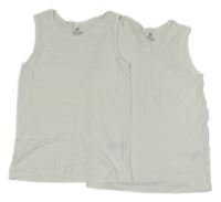 2x bílé tílko H&M