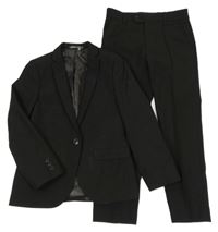 2set - Černé slavnostní sako + chino kalhoty Next