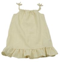 Béžové pruhované šaty Shein