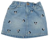 Modrá rifľová sukňa s Mickeym C&A