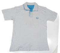 Biele polo tričko s výšivkou Fred Perry