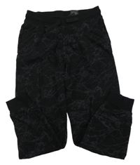 Čierne vzorované tepláky H&M