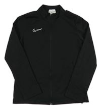 Černá sportovní propínací funkční mikina s logem Nike