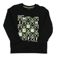 Čierna mikina s Minecraft