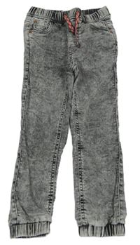 Tmavošedé melírované teplákové cuff rifle Charles Vögele