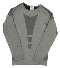 Sivé funkčné tričko so vzorom Crivit