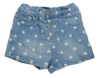 Svetlomodré bodkovaná é rifľové kraťasy Primark