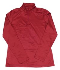 Malinová športová funkčná mikina Crivit