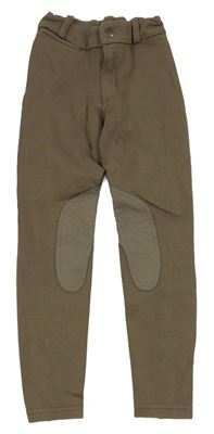 Hnedé jezdecké nohavice Decathlon