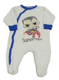 Bielo-modrý overal so Supermanem H&M